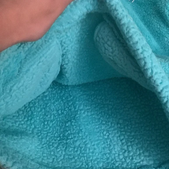 Girl’s size L All In Motion blue active zip up sweatshirt (fluffy Material) - Picture 5 of 7